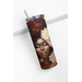 Afro Queen Floral 20oz Tumbler, Beautiful Black Woman