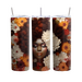 Afro Queen Floral 20oz Tumbler, Beautiful Black Woman