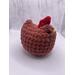 Chunky red crochet chicken
