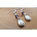 Dainty Lotus Dangle Drop Earrings with Sterling Silver Ear wires by Rock My Zen