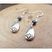 Dainty Lotus Dangle Drop Earrings with Sterling Silver Ear wires by Rock My Zen