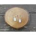 Natural Moonstone Dangle Drop Earrings with Sterling Silver Ear wires by Rock My Zen