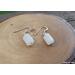 Natural Moonstone Dangle Drop Earrings with Sterling Silver Ear wires by Rock My Zen