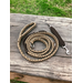 tan and camo paracord dog slip lead with safety 78" with extra traffic handle