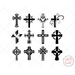 Crosses svg and png clipart bundle
