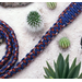 red white and blue paracord dog leash 5 ft.red white and blue paracord dog leash 5 ft.
