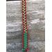 red green and gold paracord dog leash 5 ft'