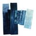 Grayed blue quilting fabric stash pack of smll cuts suitable for applique and craftting
