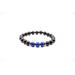 Ashur Designs "Orion's Belt" Natural Gemstone Bracelet, Lapis Lazuli and Polished Onyx 10mm