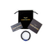 Ashur Designs "Orion's Belt" Natural Gemstone Bracelet, Lapis Lazuli and Polished Onyx 10mm Packaging