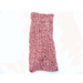 Speckled yarn knit lace scarf pink background with multicolor rainbow speckles
