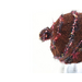 Handknit Beanie Hat with Pom Gingerbread color composition