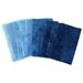 blue stash bundle of 10 small cuts of hand dyed quilting cotton