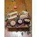 Natural basket of skin care products and dried flowers for sensitive skin by Slow Botanicals for wedding shower gift