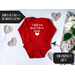 I Stole My Your Name Here Heart Red Long Sleeve Infant Bodysuit