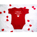 I Stole My Your Name Here Heart Red Short Sleeve Infant Bodysuit