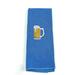 Blue Towel with Beer Mug