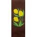 Yellow Tulips on Brown Towel