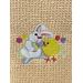 Bunny and Chick on Butter colored Towel