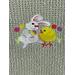 Bunny and Chick on Green Mist Towel
