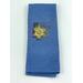 Blue towel with yellow daffodil