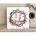 Easter Sign, It Is Finished, John 19:30 Crown of Thorns

This beautiful scripture sign will make a great addition to any wall or shelf space. With it's powerful message, bold colors and crown of thorns graphic, it is the perfect decor for Easter or can be displayed all year long! Comes ready to hang or can stand alone on a shelf or window sill. The dimensions are 7.25 x 7.25 x .75. This sign is stained and hand painted using chalk paint on solid wood.