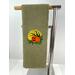 Olive colored Towel with pumpkin and Moon