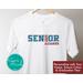 Class of 2025 Senior Graduation Shirt in School Colors Personalized with Name, Custom Class of 2025 Senior Shirt, Graduation Gift for Her, Graduate Shirt for Him