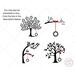 Tire Swing Trees SVG and Clipart Bundle