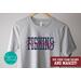 Personalized Fishing Shirt in School Colors, Fishing Gifts for Fishing Tournament, Custom Fishing Team Shirt with Team Mascot, Fishing Mom Shirt, Fishing Dad Shirt [CLONE]