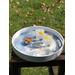 round white lacquer serving tray