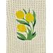 Yellow tulips on a cream colored towel