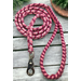 Paracord Dog Leash ~ 54" ~ Pink/Dark Pink - New ~ Handmade in USA Pretty Leash