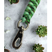 Dog Leash ~ 48" Mint Green and Green Camo Paracord - New ~ Little Dog Leash
