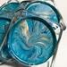 Teal and Gold Coasters