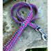 Pink Dog Leash ~ Pink and Blue 36" Paracord ~ New Handmade in USA ~ Short Lead