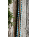 Short Dog Leash ~ Turquoise and Brown Paracord ~ 20" Handmade in U.S.A ~ New
