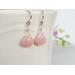 pink opal earrings