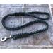 Paracord Dog Leash ~ Short Leash ~ 35" Dark Brown Teal ~ New Handmade in U.S.A