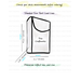 Size guide infographic showing max size tarot deck