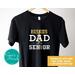 Class of 2025 Senior Band Dad Gifts, Band Dad of a Senior Shirt, Game Day Mascot Shirt in School Colors, Customized Graduation Gift for Marching Band Dad