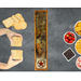 Handcrafted olive wood charcuterie board with Texas Star emblem in resin artwork, perfect for serving appetizers or as a decorative piece.