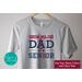 Class of 2025 Senior Dad Shirt, Drum Major Dad Gift in School Colors, Personalized Graduation Gift for Dad of the Graduate
