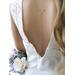 Natural Tanzanite Back Necklace for the Bride