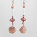 White Copper Enamel Long Dangle Fish Earrings