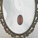 oval copper oak leaf earrings