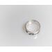silver ring from top down view