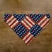 Over the Collar Dog Bandana Reversible Patriotic Flags and Stars, flag side