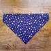 Reversible Over the Collar Dog Bandana Patriotic Flags and Stars - Star side