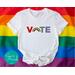 Pride VOTE Shirt for LGBTQ+ Support, Equality Shirt for Gay Pride Gift, Rainbow Pride Political Activism Shirt, Pride Apparel for Transgender Rights